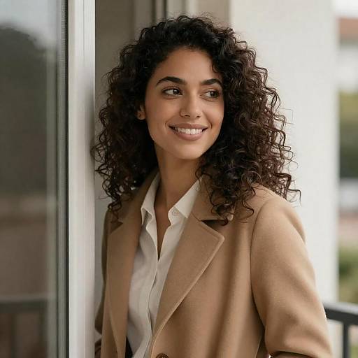 Charming Portrait of a Smiling Woman