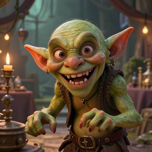 Giggling Goblin in Fantasy Marketplace