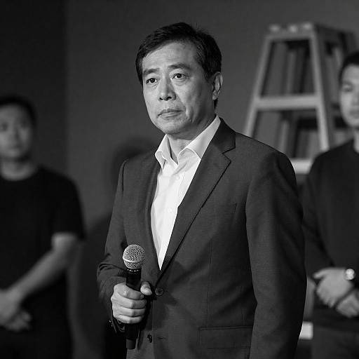 Dramatic Portrait of a Man in Suit