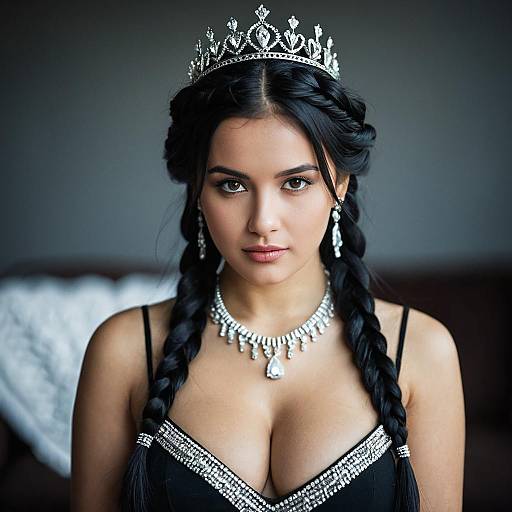 Elegant Braid Crown Beauty Portrait