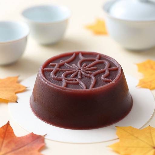 Elegant Yokan Red Bean Jelly Art