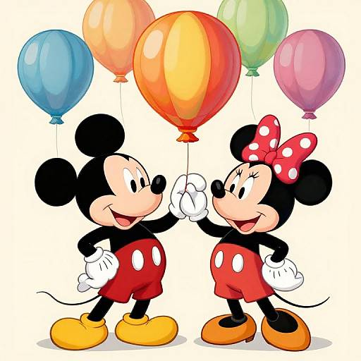 Vintage Disney Characters with Balloons