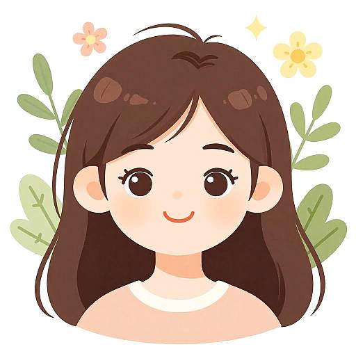 Serene Clean Girl Emojis with Nature