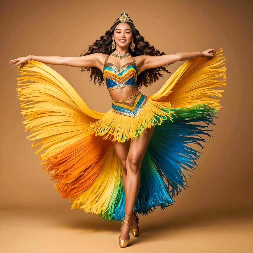 Ecstatic Dancer in Samba Costume