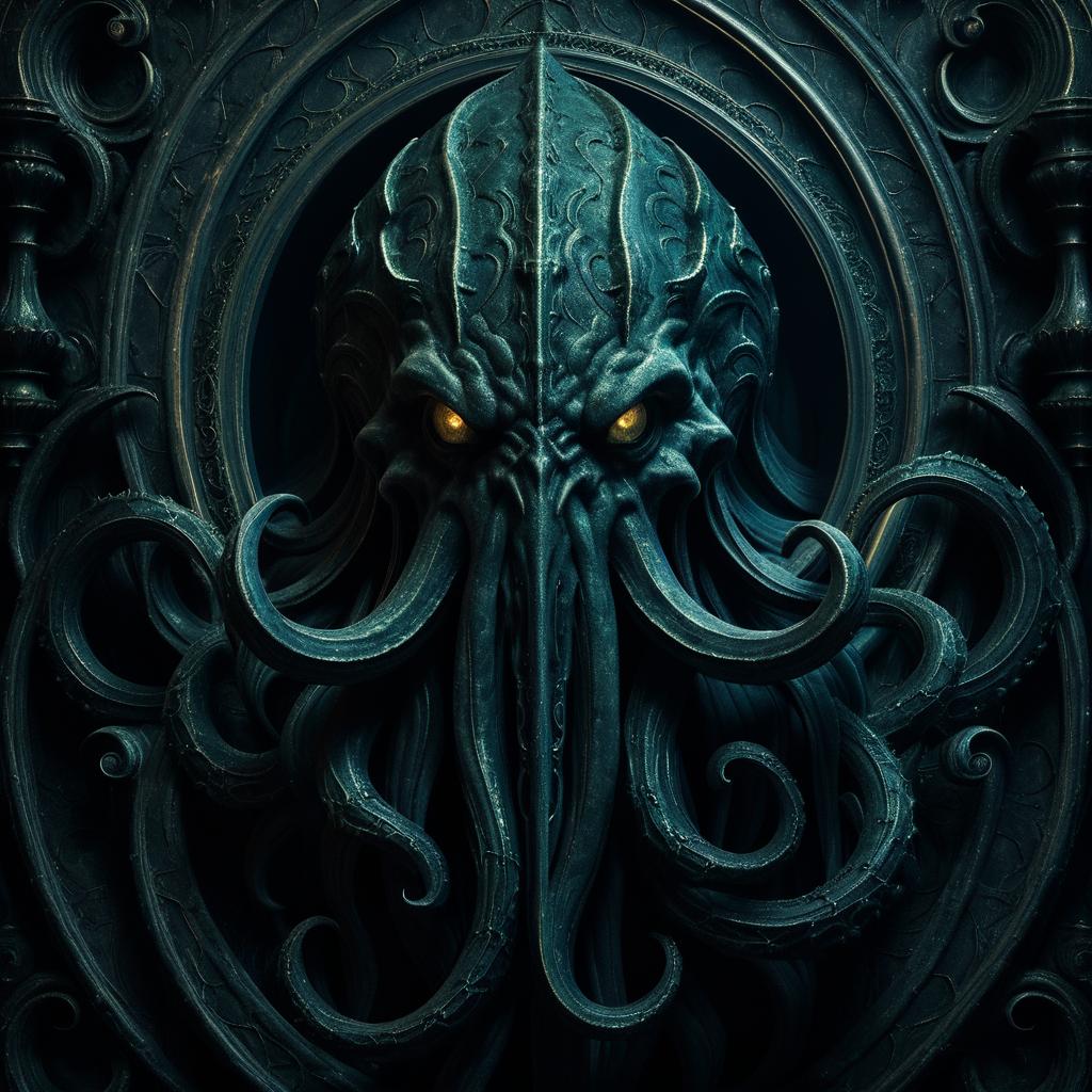 Haunting Cthulhu Portrait in Dark Fantasy