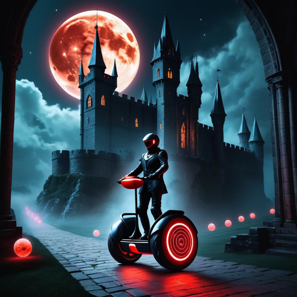 Spectral Segway Adventure in Gothic Castle