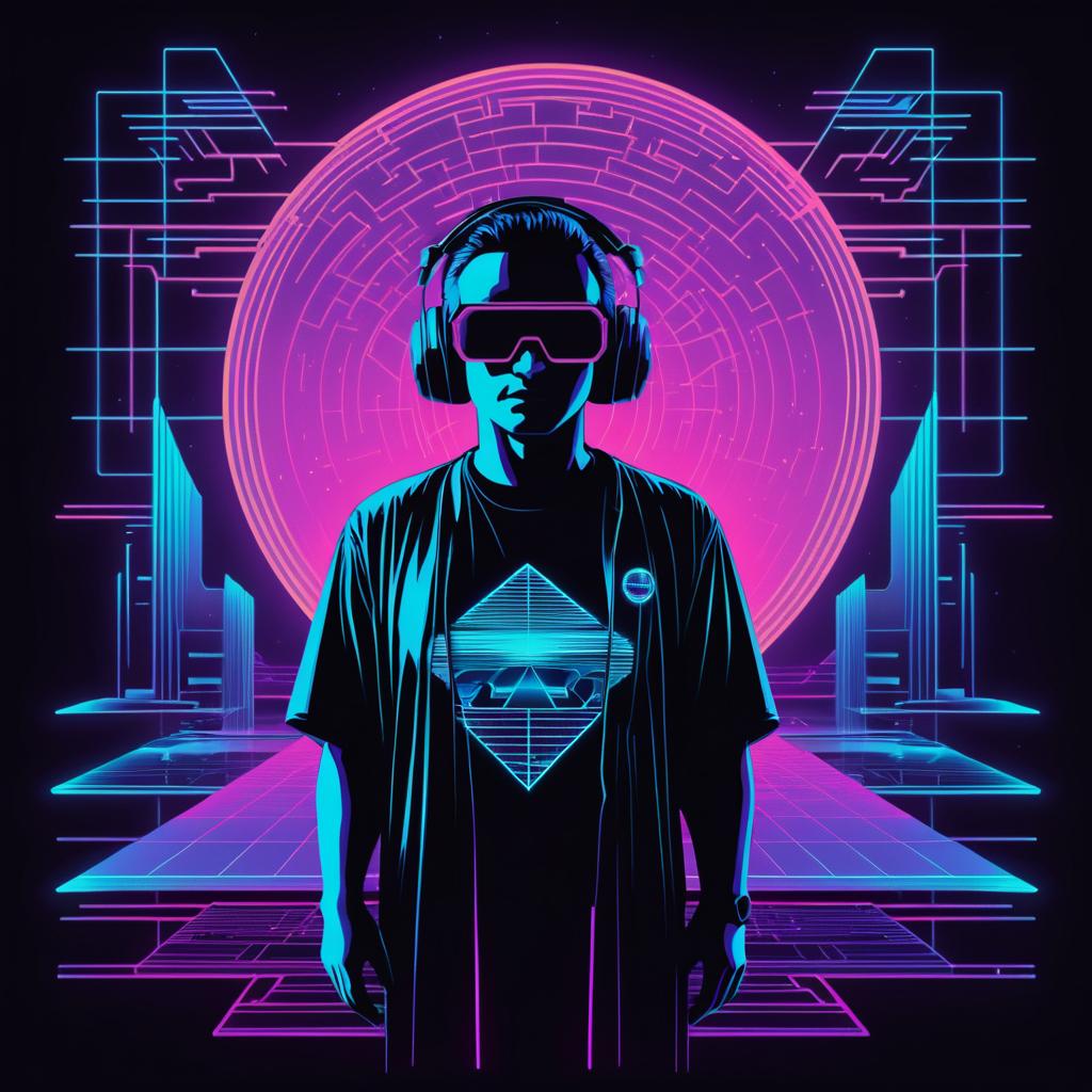 Ethereal Cyberpunk Music Festival Design