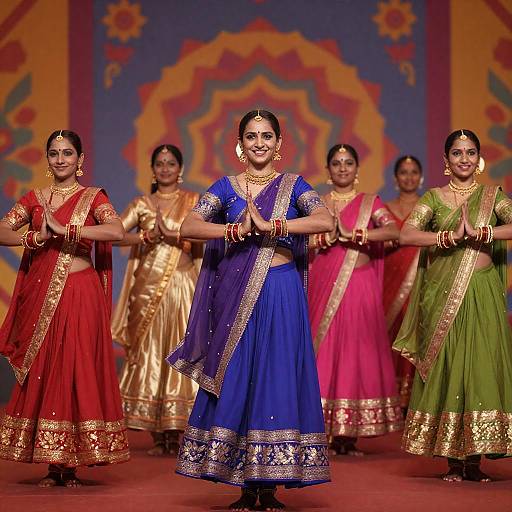 Vibrant Dance of Indian Women in Tradition