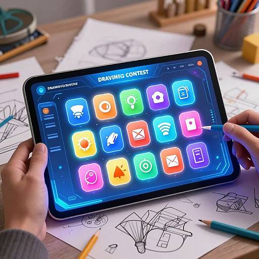 Vibrant Drawing Contest Ideas Generator