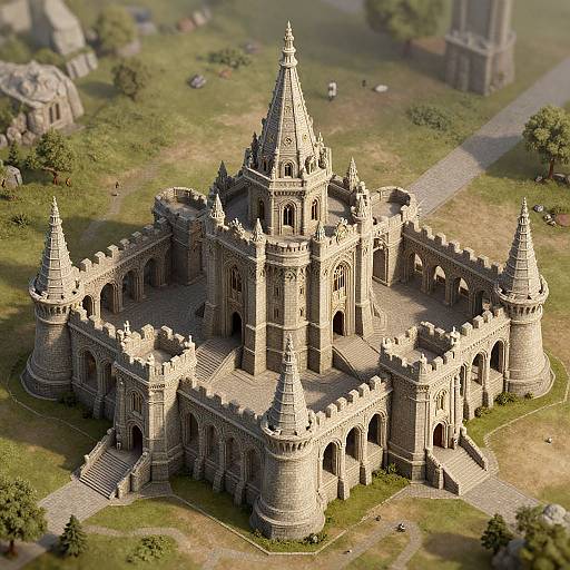 Isometric Medieval Fortress Renaissance
