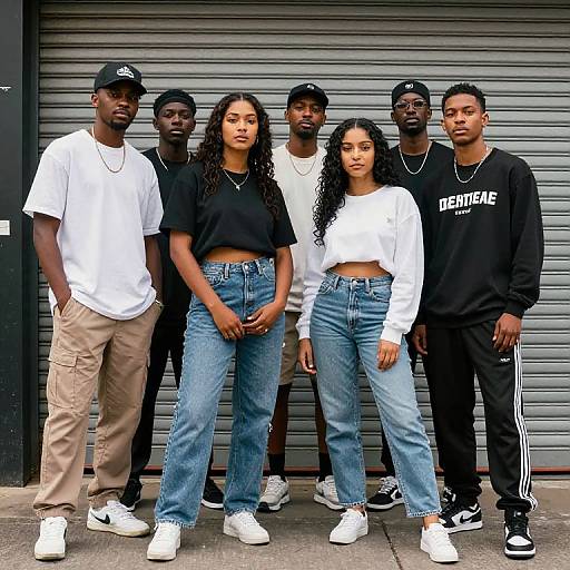 Black Fashion Photoshoot Decoupage