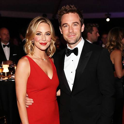 Elegant Couple at Event Celebration