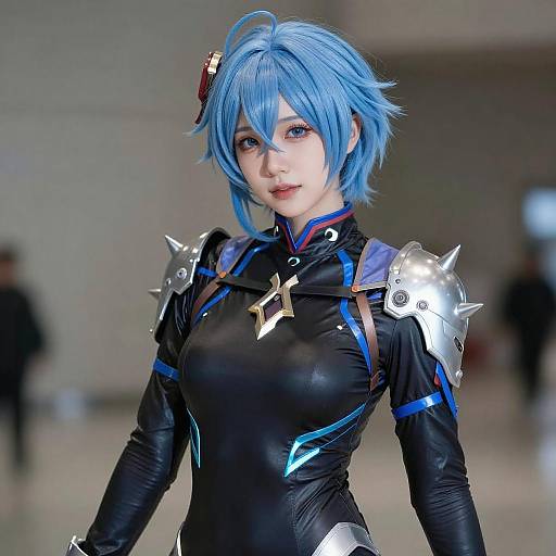 Futuristic Cosplay Portrait in Focus