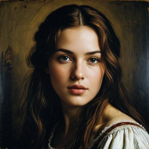 Renaissance Style Portrait of Young Woman