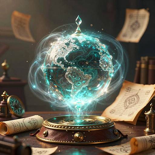 Wind Elemental Orb with Magical Artifacts