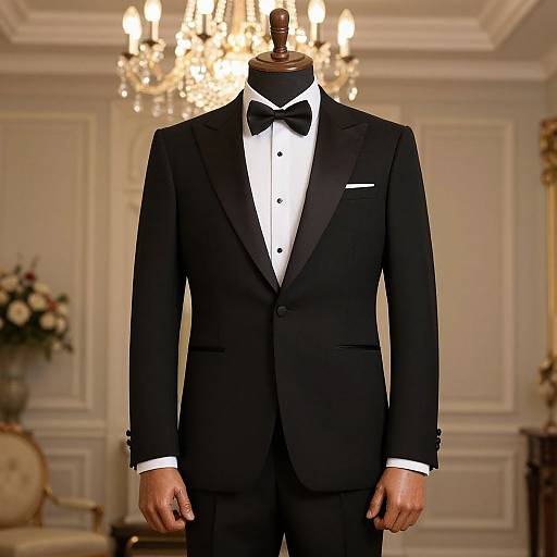 Elegant Black Tie Male Attire