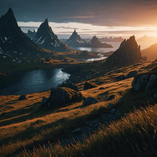 Epic Norse Landscape in Cinematic Detail
