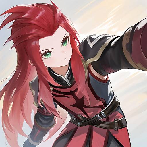 Illustration of Asch (tales), tales of (series) in the style of Dokomon