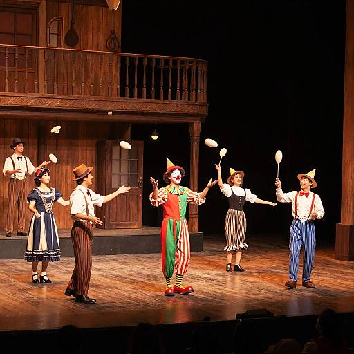 Vintage Vaudeville Stage Performance