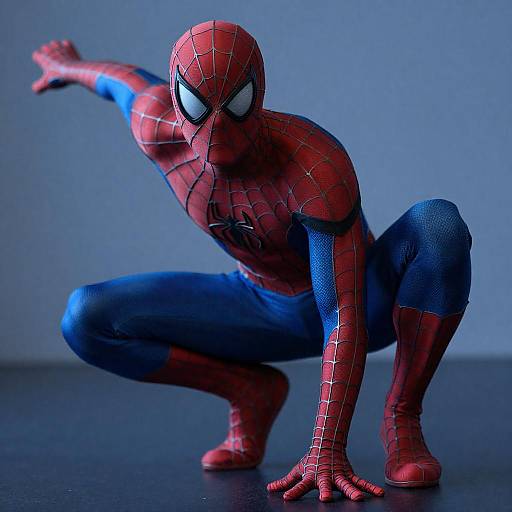 Dynamic Spider-Man Portrait in Action