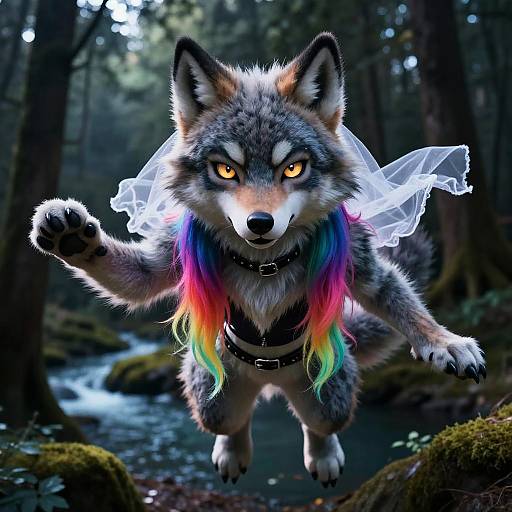 Psychedelic Portrait: Cosmic Beauty Unleashed