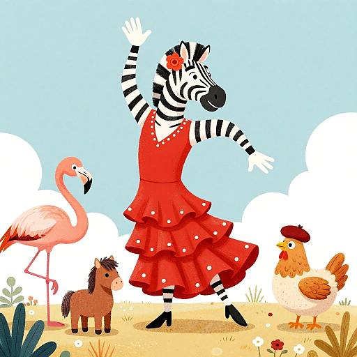 Ziggy the Zebra's Flamenco Performance