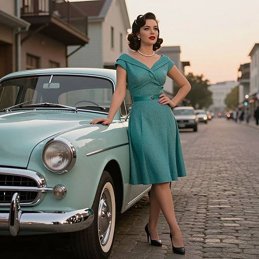 Nicoletta in 1950s Vintage Elegance