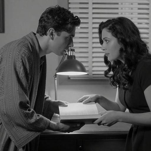 Black and White Intense Book Exchange