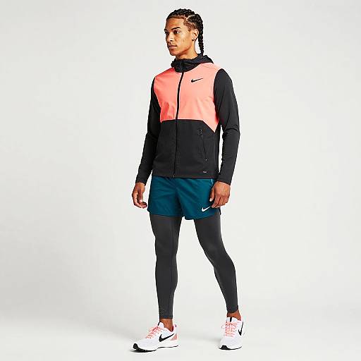 Athletic Man in Nike Running Outfit