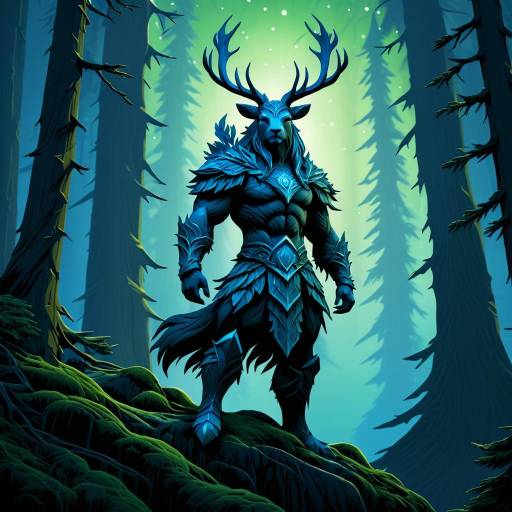 Mystical Guardian of the Mountain Forest