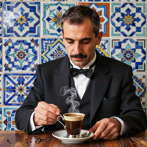 Surreal Turkish Coffee Merchant Masterpiece