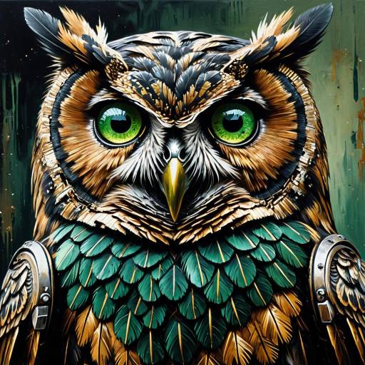 Post-Apocalyptic Mechanical Owl Artwork Post-Apocalyptic Mechanical Owl Artwork
