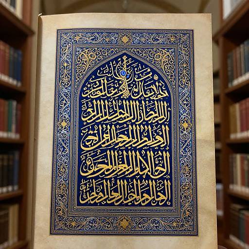 Intricate Islamic Calligraphy Manuscript