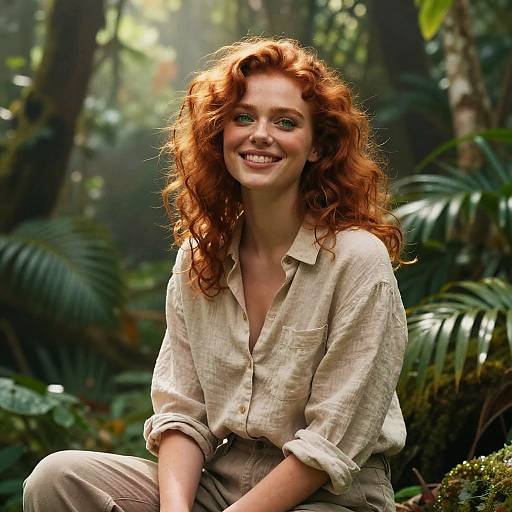Photorealistic Portrait in Rainforest