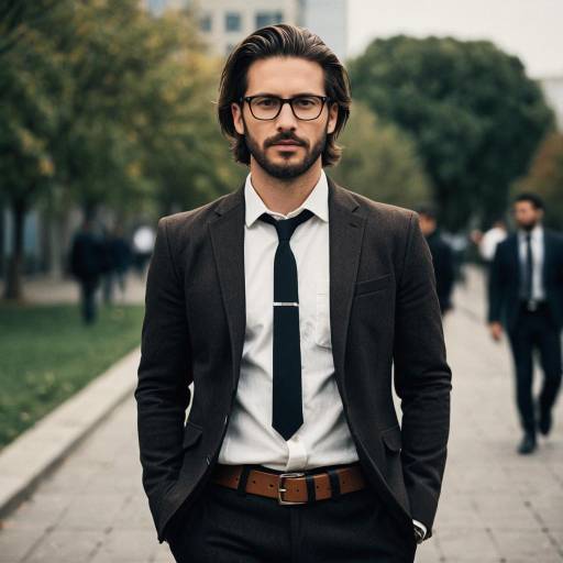 Stylish Solo Portrait in Designer Suit