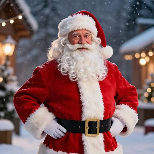Confident Traditional Male Santa Claus