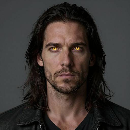 Cinematic Portrait of Dark-Haired Man