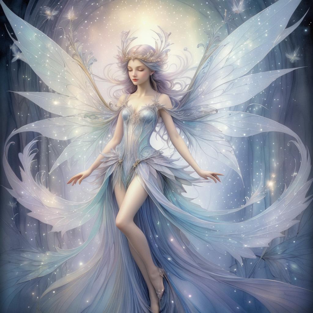 Ethereal Fairy with Sparkling Wings