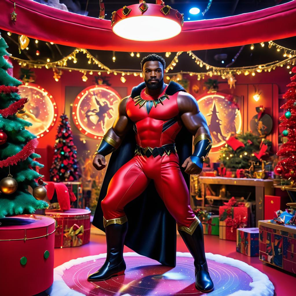 Black Panther as Hercules in Winter Wonderland