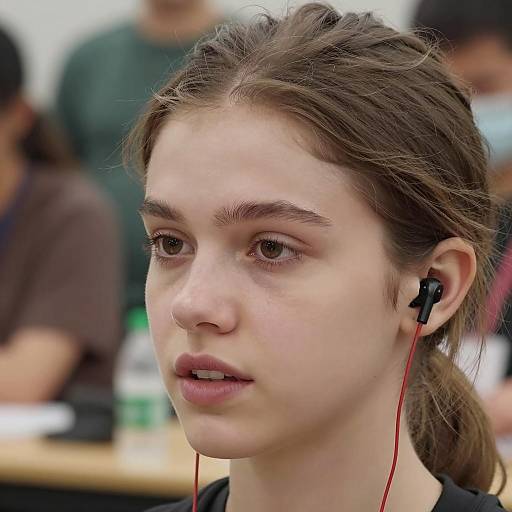 Casual Close-Up of a Young Woman