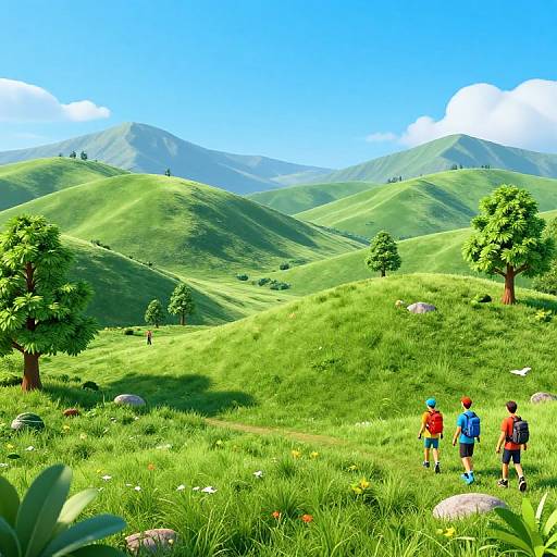 Ultra Wide 3D Wolf Nature Landscape