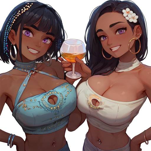 Diverse Beauties with Jewelry and Smile
