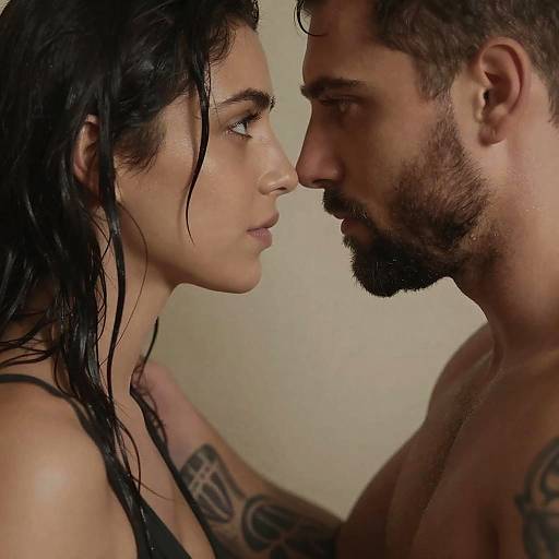 Intimate Portrait of Two Bearded Souls