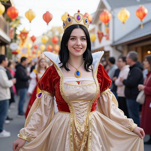 Festive Queen Day Dress Portrait