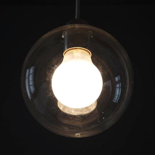 Modern Glass Pendant Light Close-Up