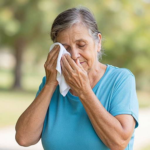 Resilient Senior Woman in Summer