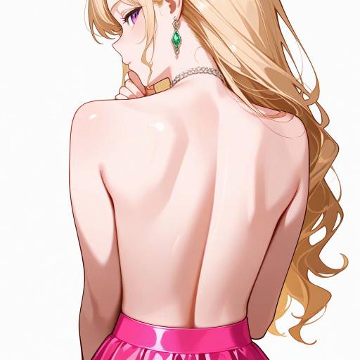 Elegantly Poised Girl in Pink Skirt Elegantly Poised Girl in Pink Skirt