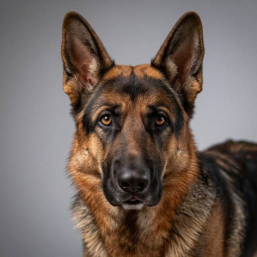 Hyper-realistic Belga German Shepherd Portrait