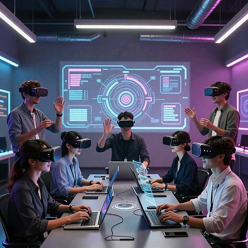 Futuristic Virtual Reality Conference