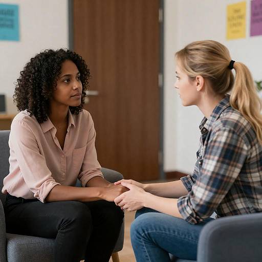 Counseling Session: Two Women Sharing Support